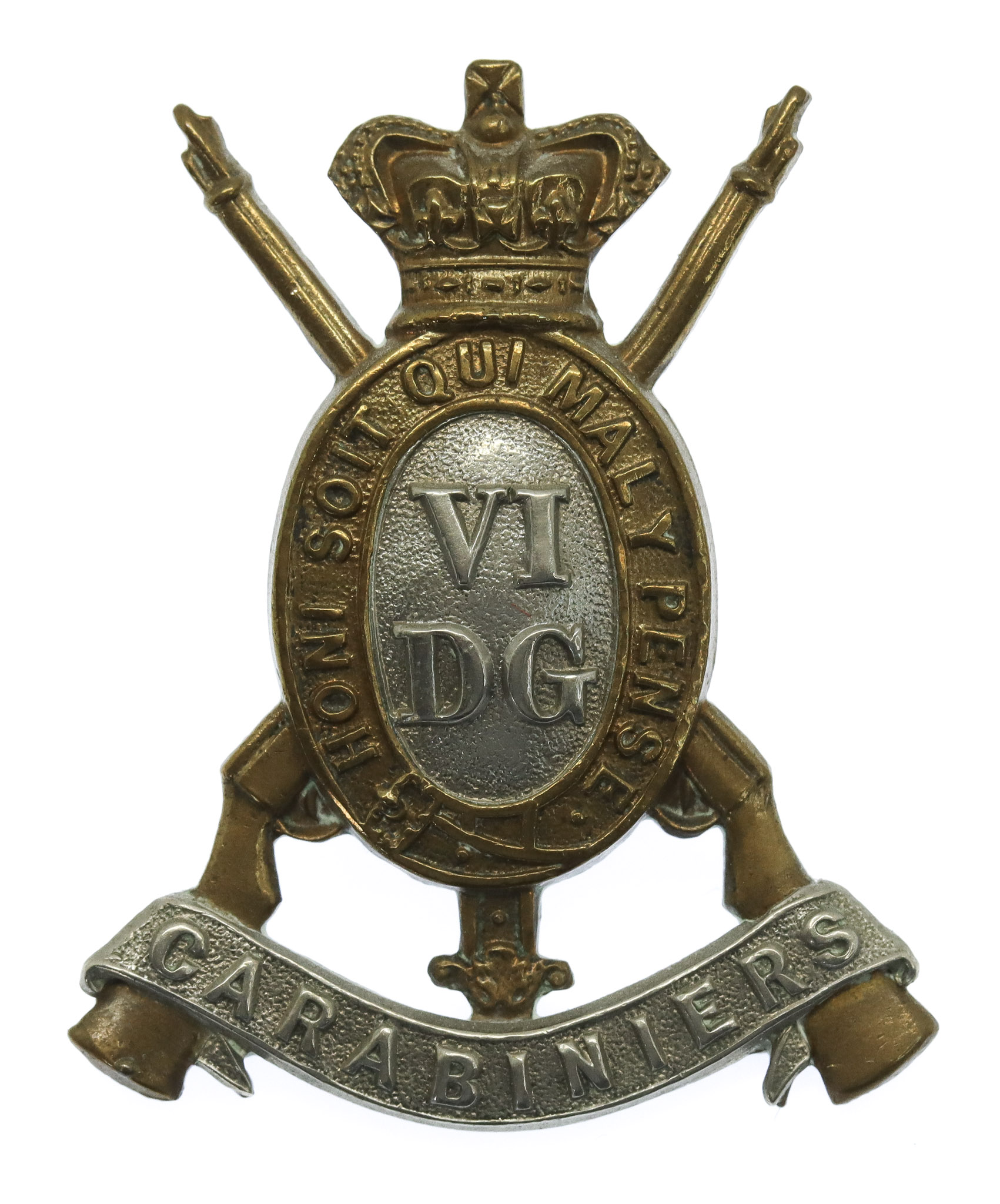 Victorian 6th Dragoon Guards (Carabiniers) Cap Badge