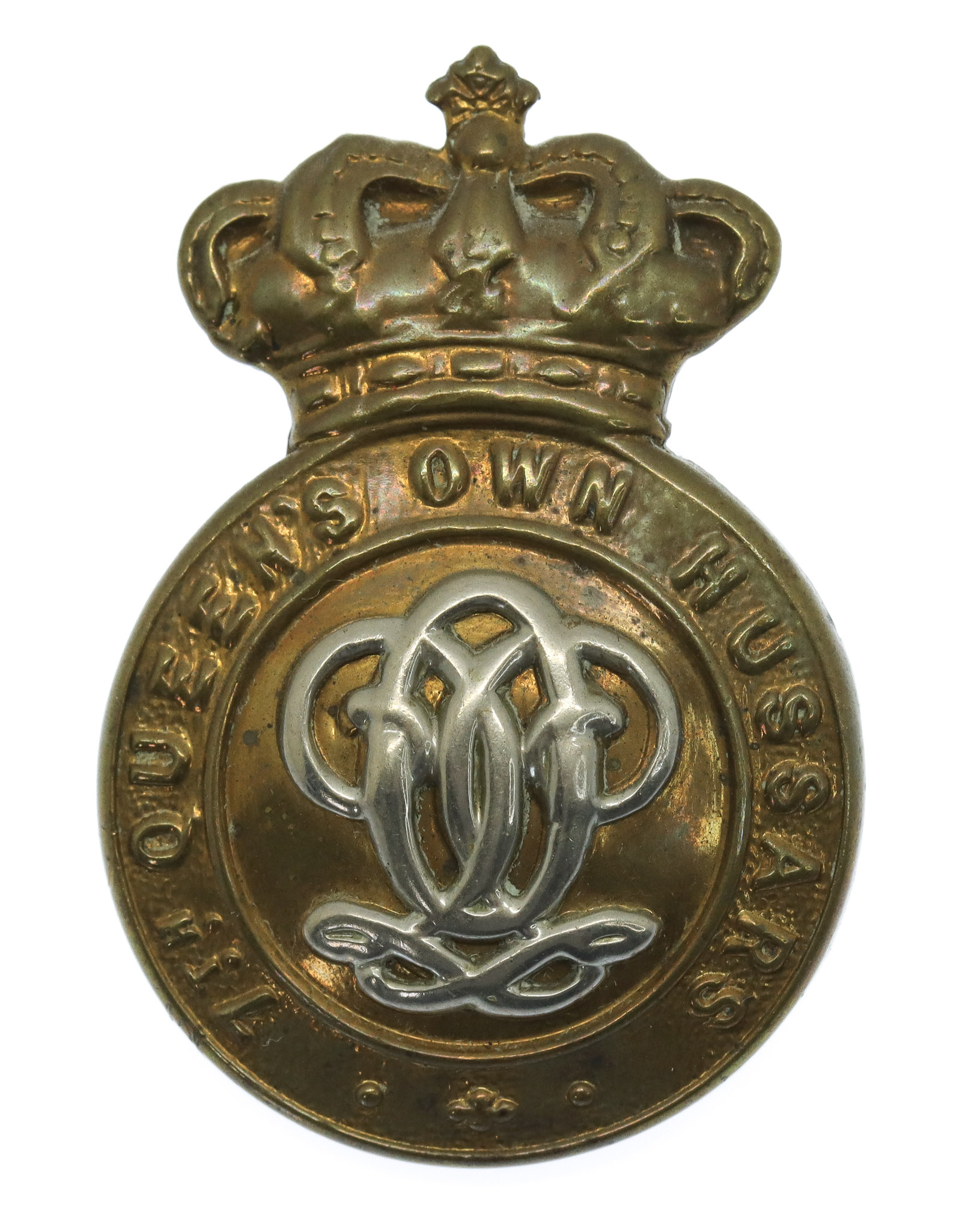 Victorian 7th Queen's Own Hussars Cap Badge