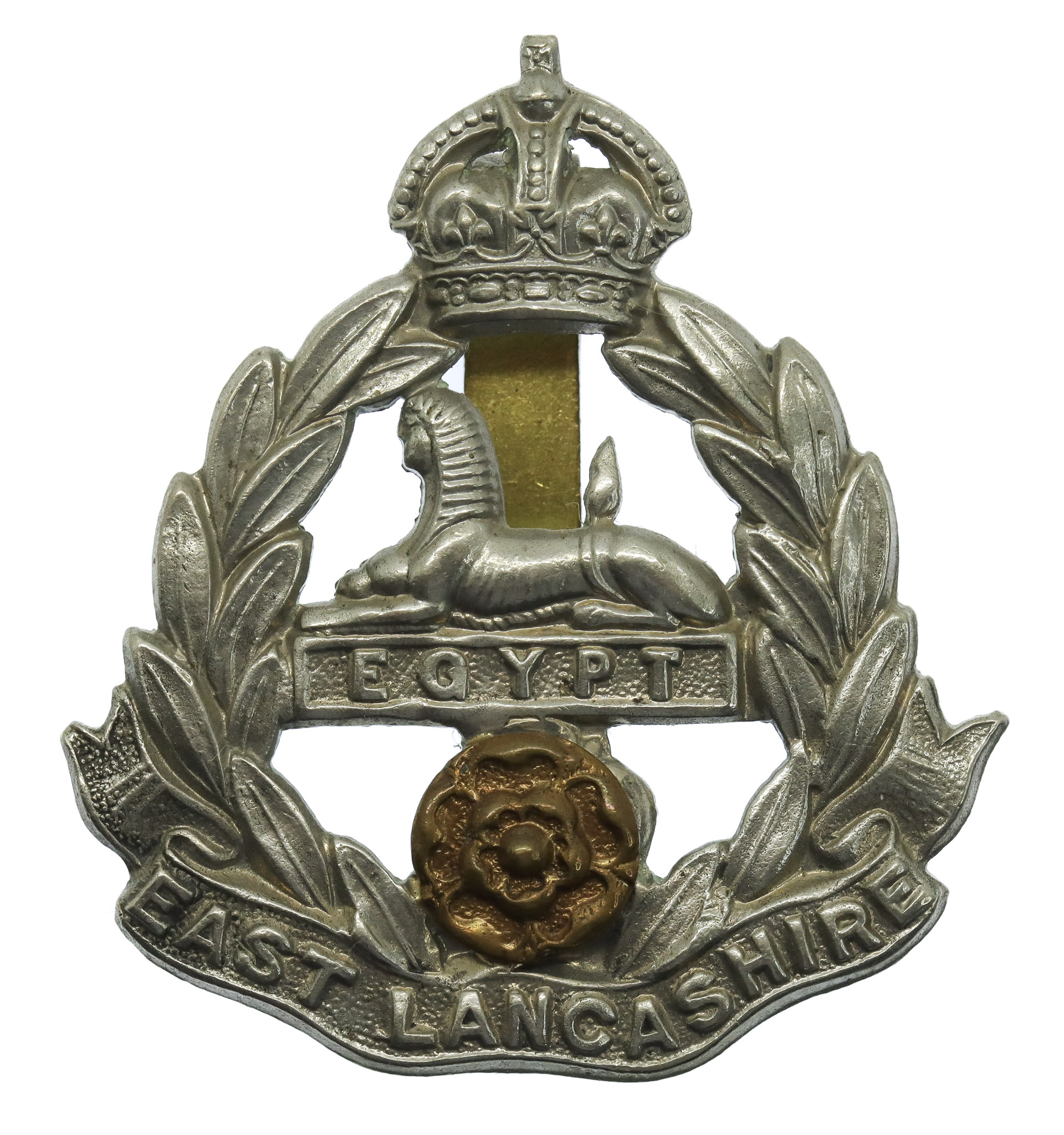 East Lancashire Regiment Cap Badge -King's Crown