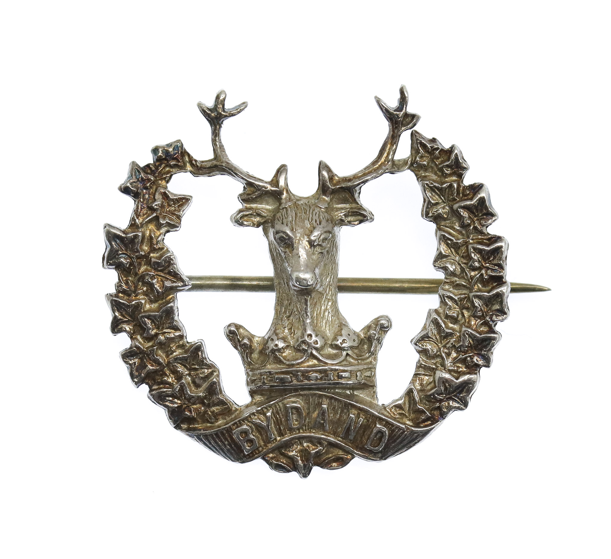 Gordon Highlanders Silver Sweetheart Brooch