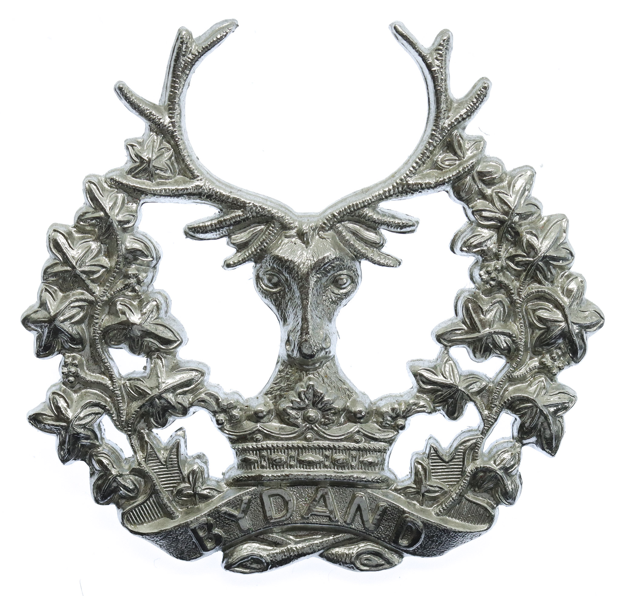 Gordon Highlanders Anodised (Staybrite) Cap Badge