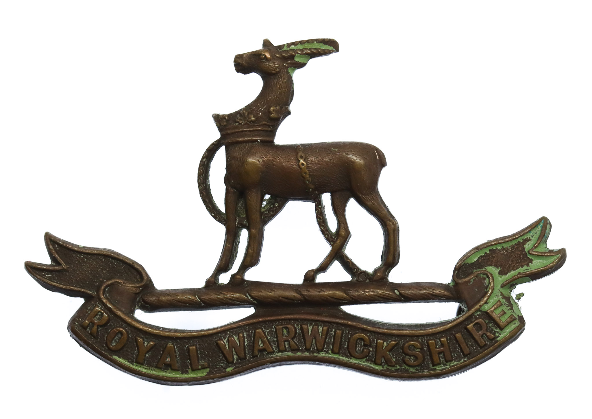 Royal Warwickshire Regiment Officer's Service Dress Collar Badge