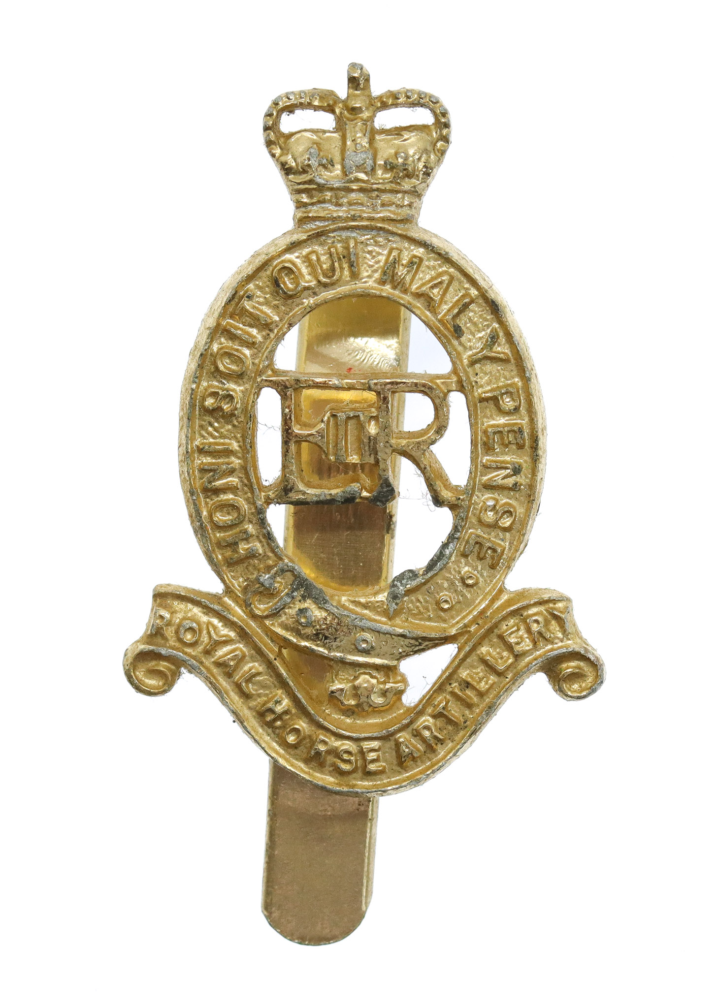 Royal Horse Artillery (R.H.A.) Anodised (Staybrite) Cap Badge