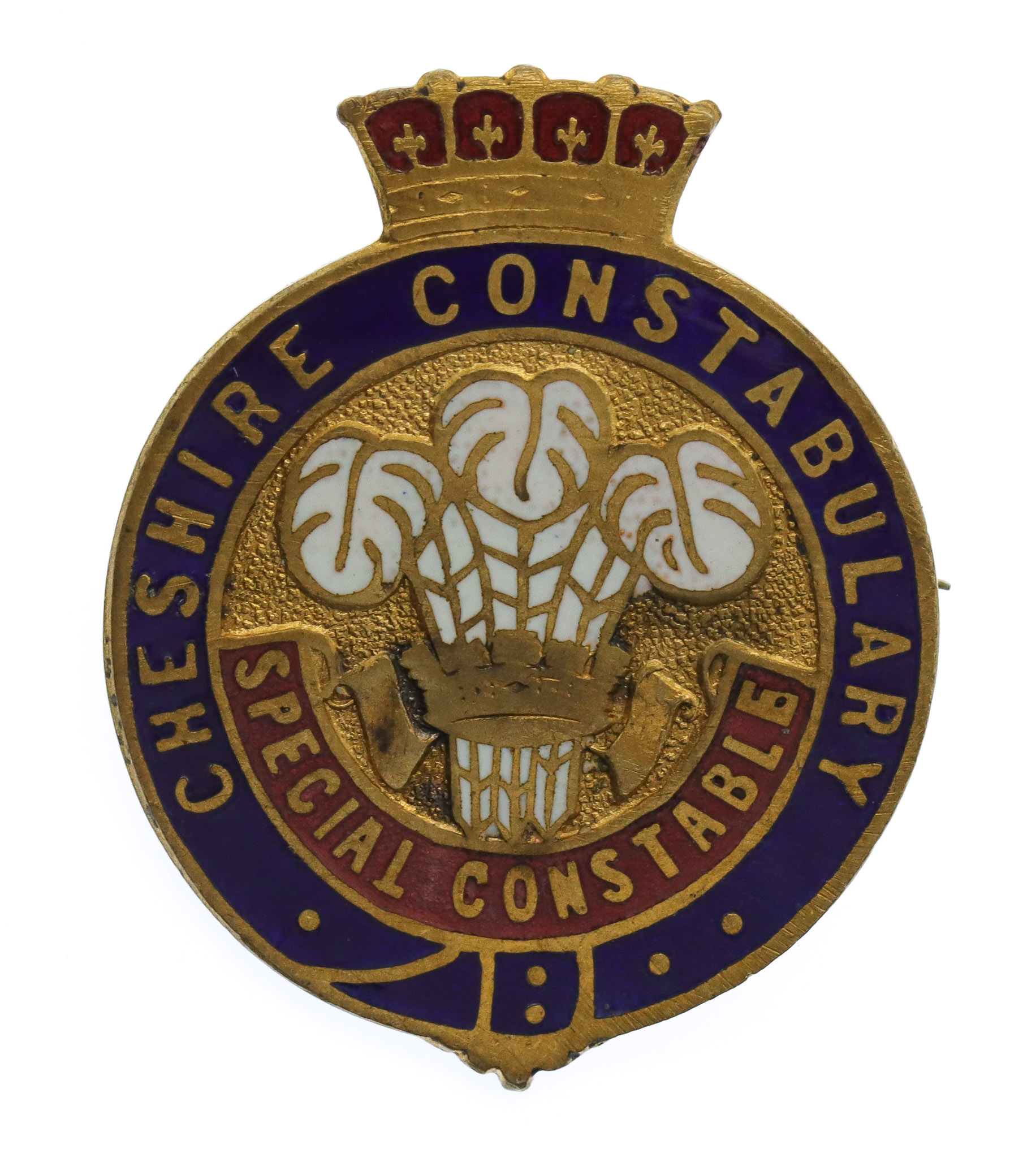 Cheshire Constabulary Special Constable Enamelled Lapel Badge