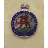 Glamorgan Special Constabulary Enamelled Lapel Badge on Card - King's Crown