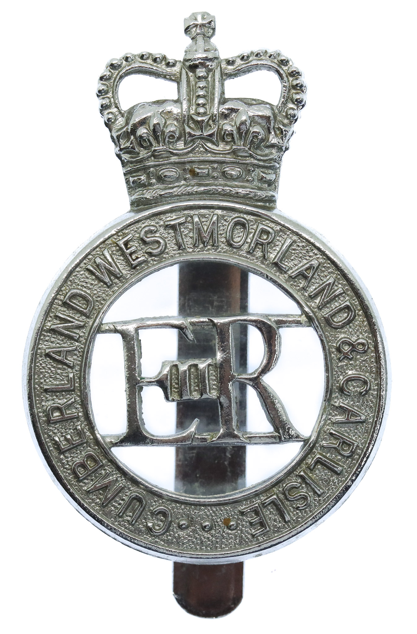 Cumberland, Westmoreland & Carlisle Constabulary Cap Badge - Queen's Crown