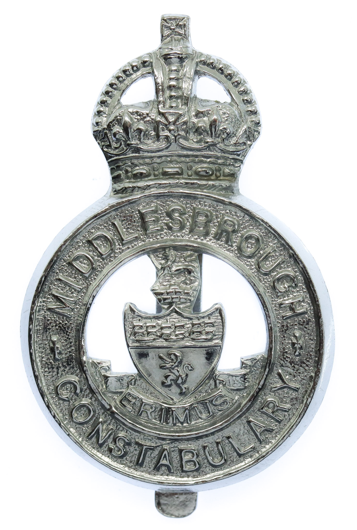 Middlesbrough Borough Police Cap Badge - King's Crown