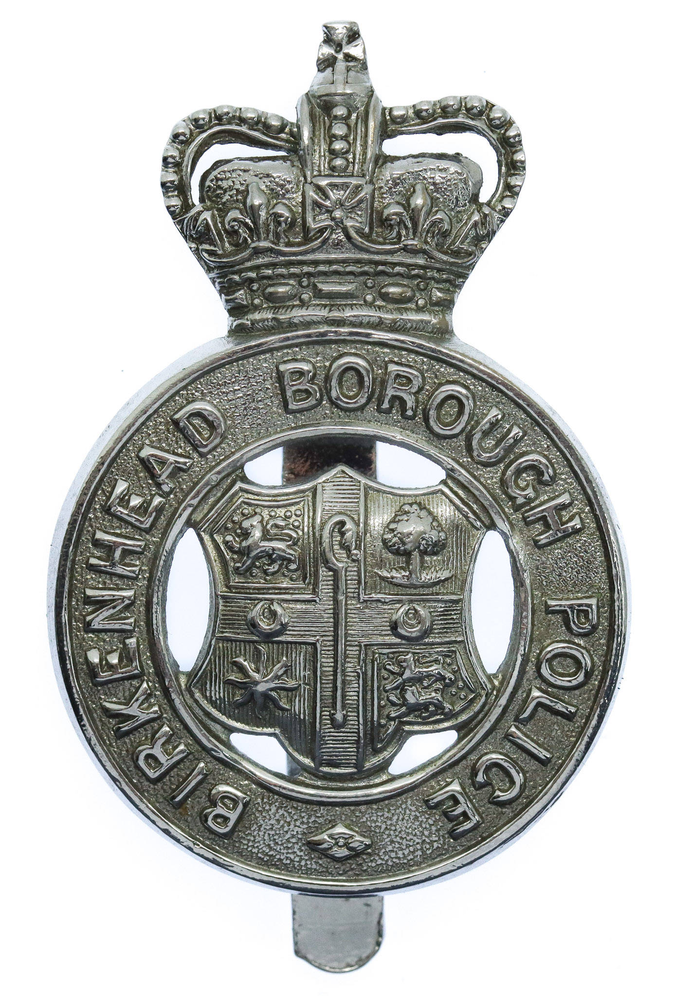 Birkenhead Borough Police Cap Badge - Queen's Crown