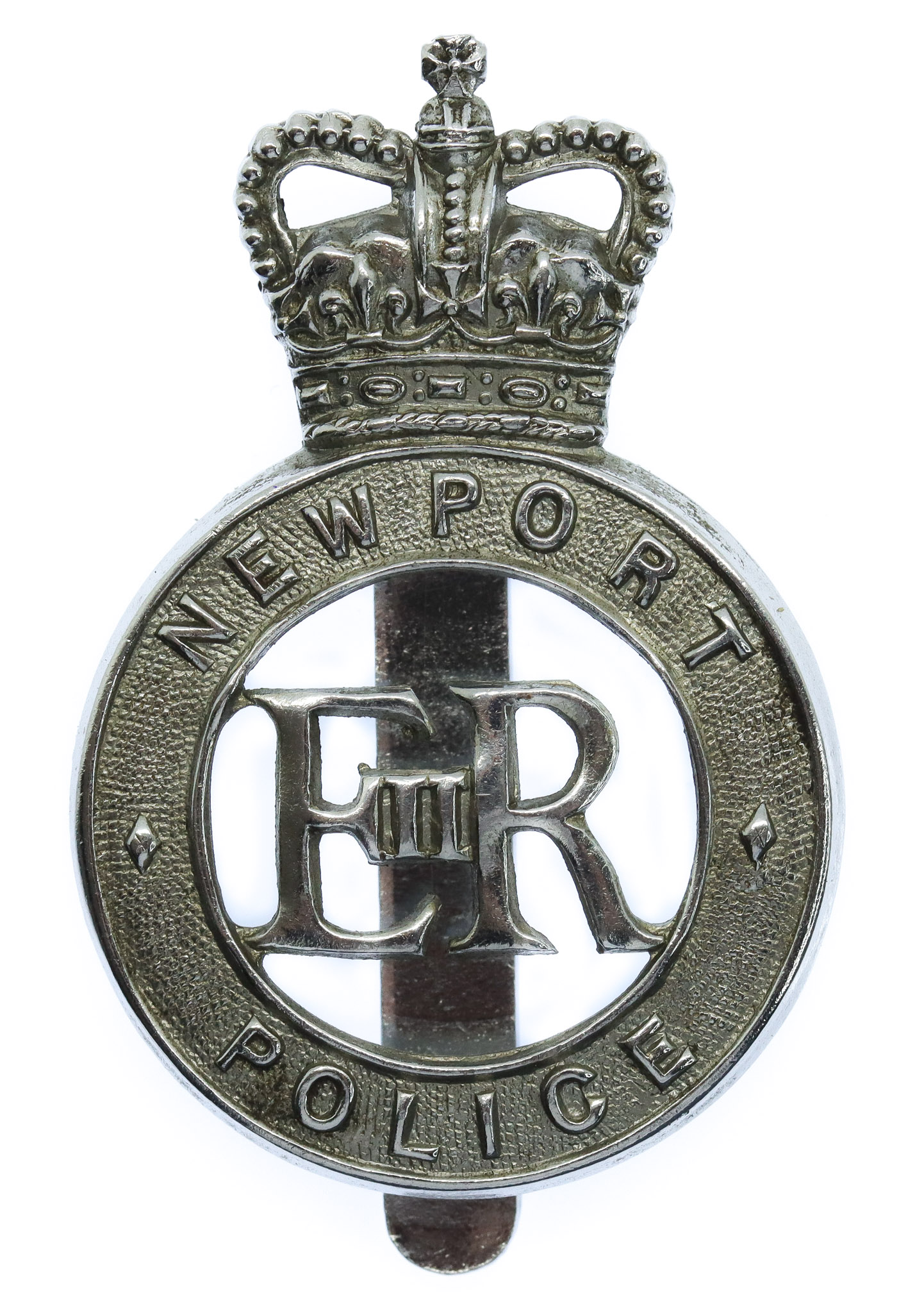Newport Police Cap Badge - Queen's Crown