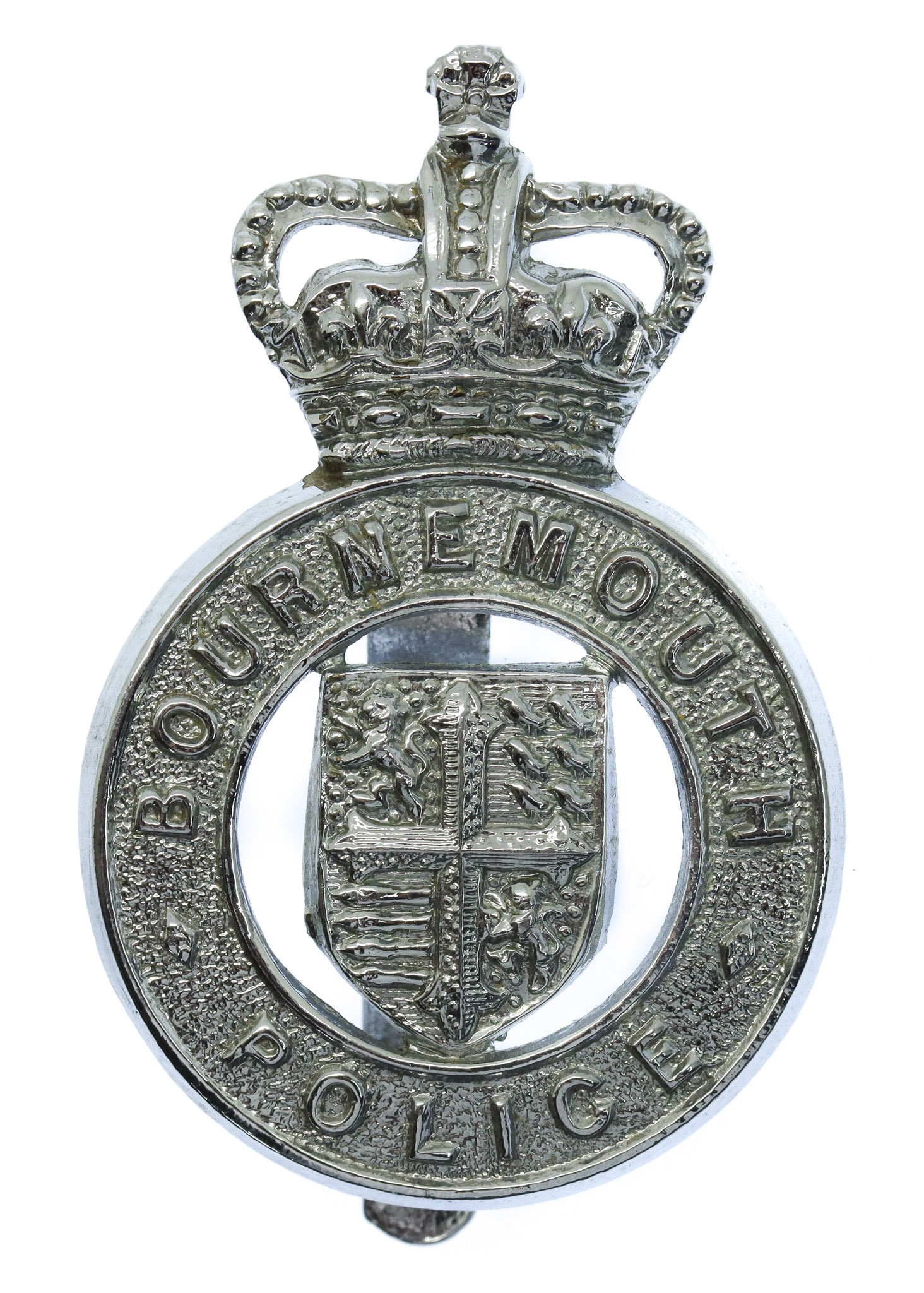 Bournemouth Borough Police Cap Badge - Queen's Crown