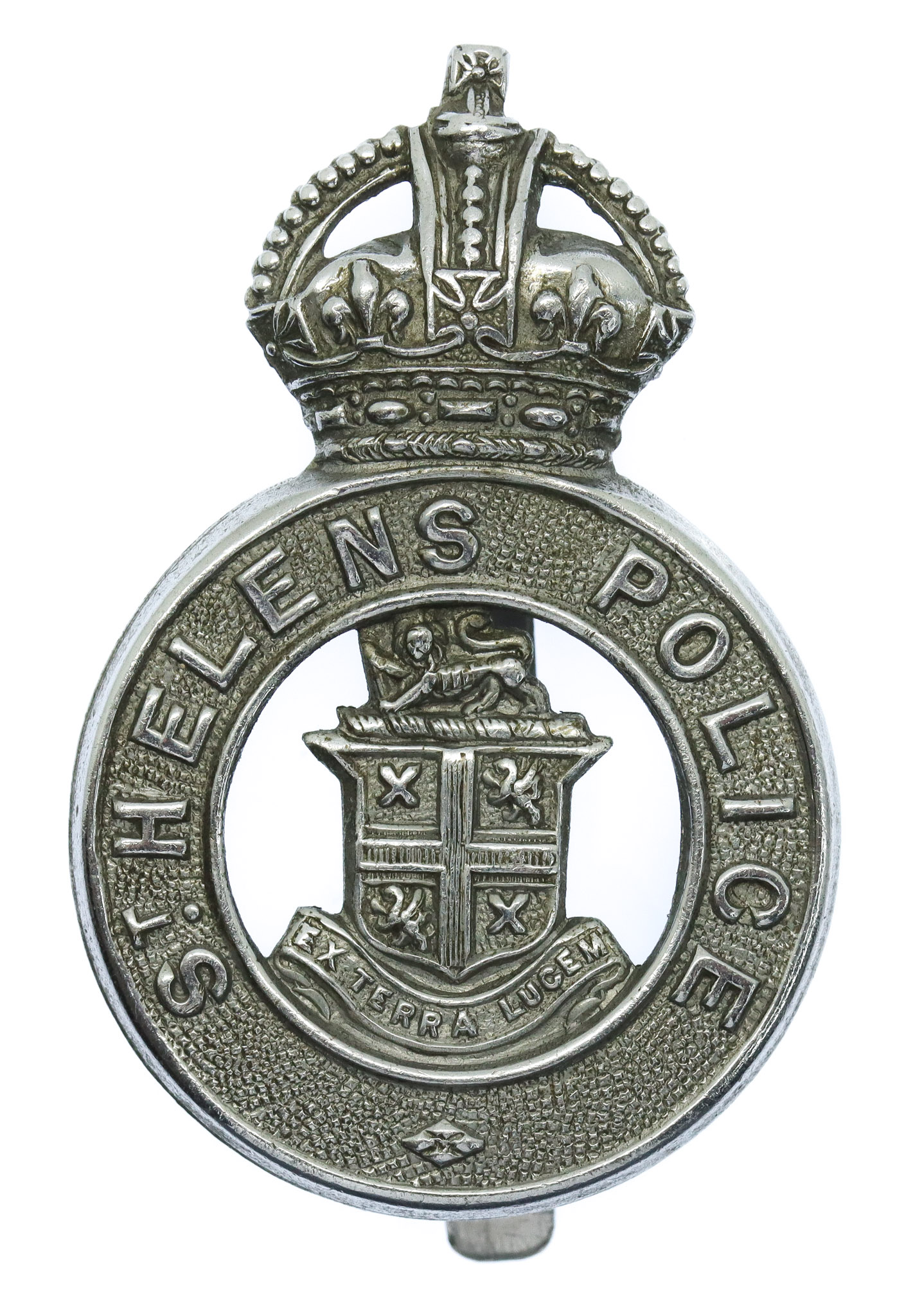 St. Helens Police Cap Badge - King's Crown