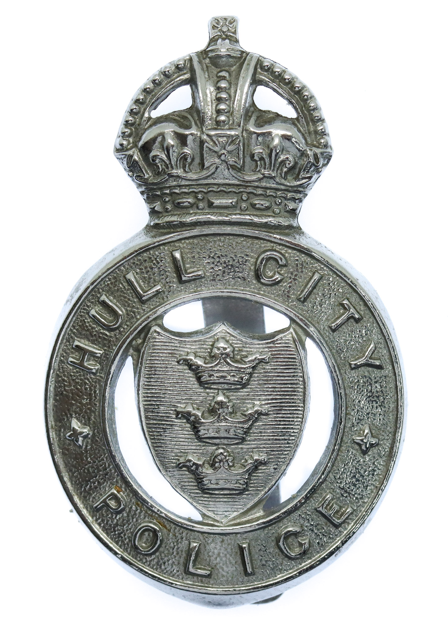 Hull City Police Cap Badge - King's Crown