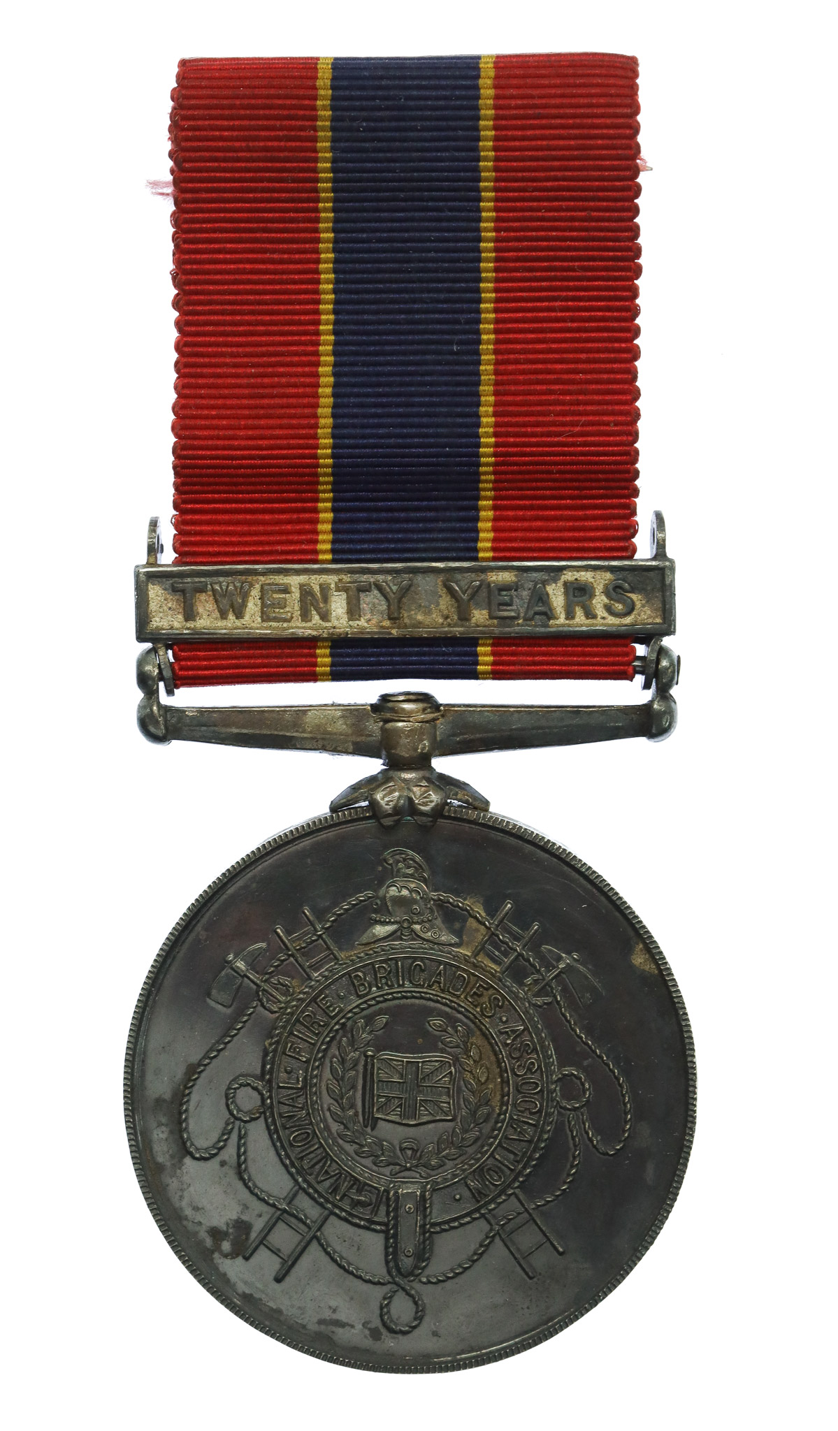 National Fire Brigades Association Long Service Medal - Frederick J. May