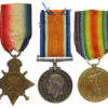 WW1 1914-15 Star Medal Trio - Pte. W.F. Hagan, Northumberland Fusiliers
