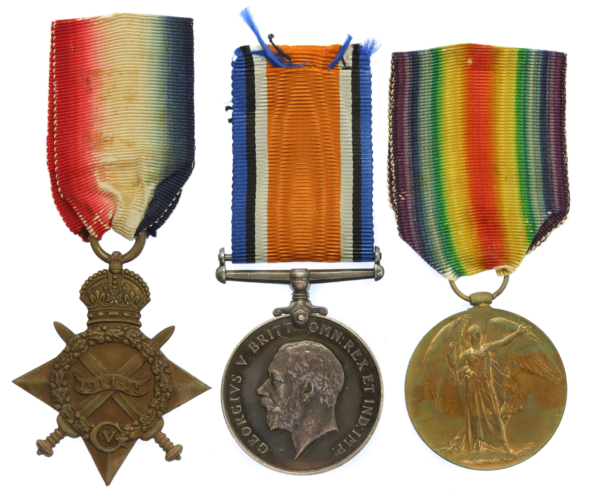 WW1 1914-15 Star Medal Trio - Pte. W.F. Hagan, Northumberland Fusiliers