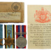 WW2 Air Crew Europe Bomber Command Casualty Medal Group of Three - Sergt. G.A. Bennetts, 99 Sqdn. Royal Air Force Volunteer Reserve