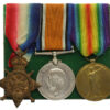 WW1 1914-15 Star Medal Trio - Pte. J. Burton, Northumberland Yeomanry (Hussars)