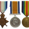 WW1 1914 Mons Star Medal Trio - Pte. W.J. Roach, 2nd Bn. Devonshire Regiment - Died of Wounds 16/5/15