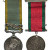 1854 Crimea Medal (Clasp - Sebastopol) and Turkish Crimea Medal Pair - Charles Blackburn, Royal Navy, 17 H.M. Hannibal 91 Guns