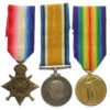 WW1 1914-15 Star Medal Trio - Pte. J.T. French, Royal Fusiliers