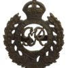 George VI Royal Engineers Officer's Service Dress Cap Badge
