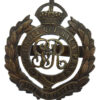 George V Royal Engineers Officer's Service Dress Cap Badge