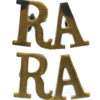 Pair of Royal Artillery (R.A.) Shoulder Titles