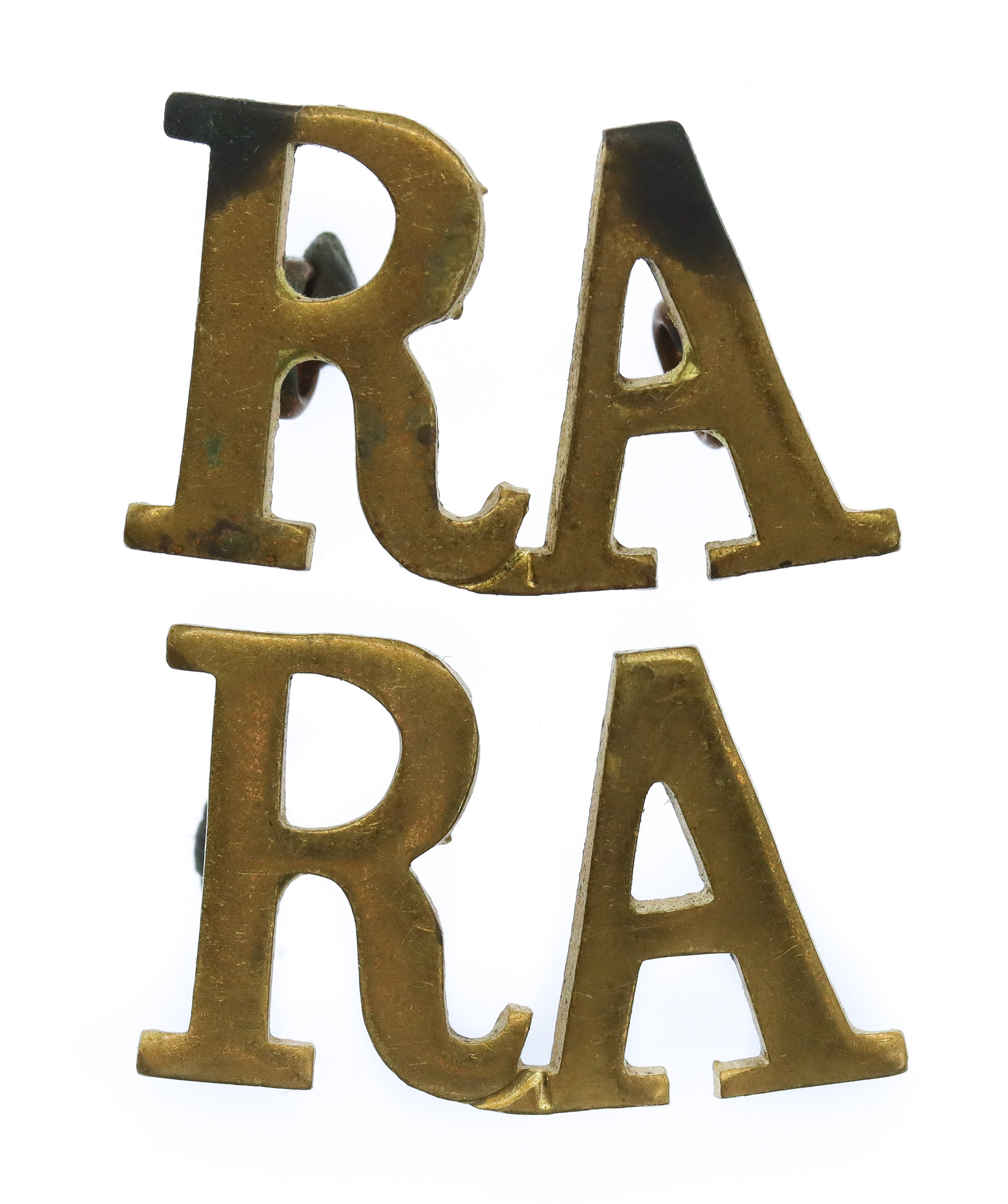 Pair of Royal Artillery (R.A.) Shoulder Titles