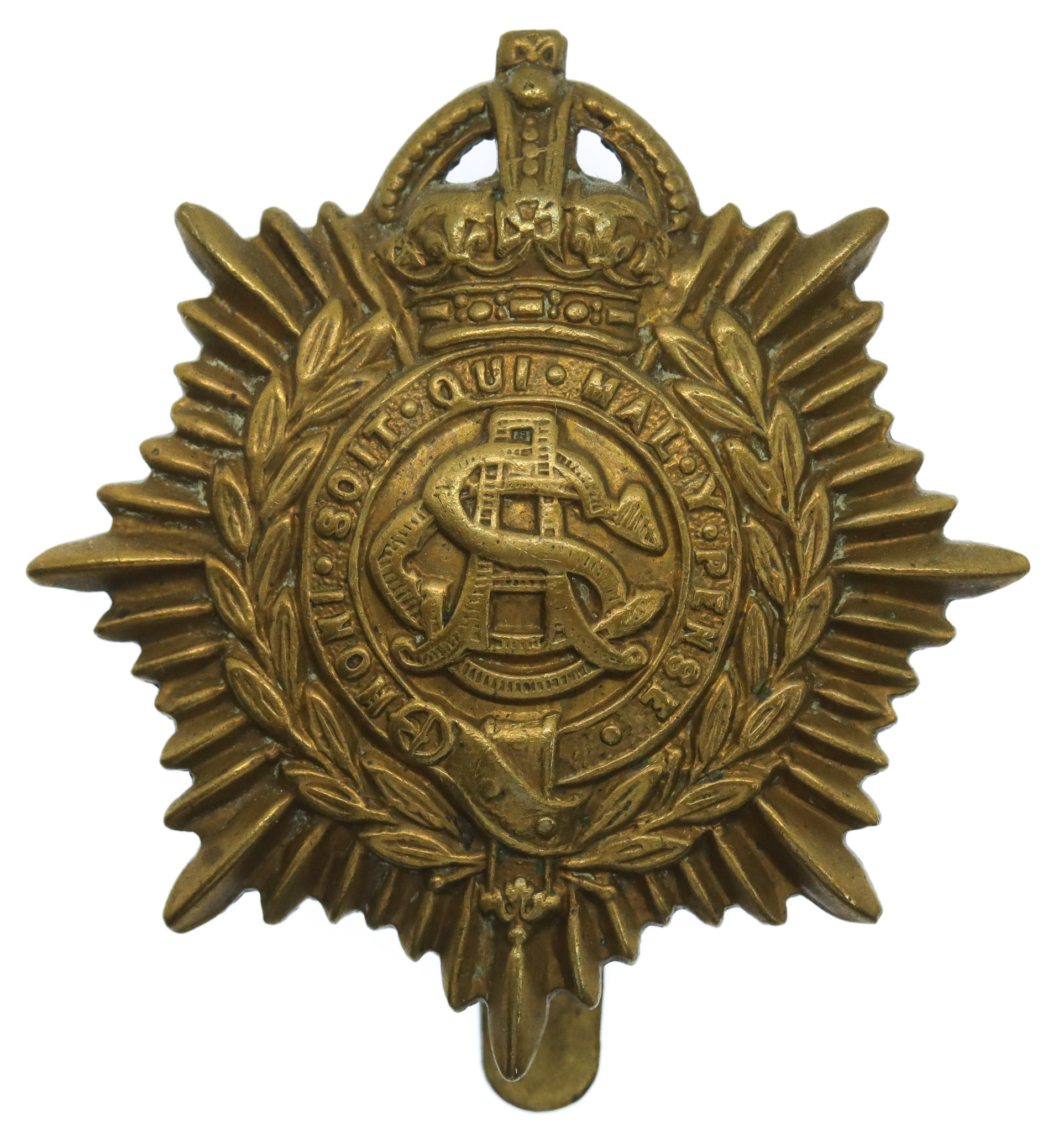 Army Service Corps (A.S.C.) WW1 Economy Cap Badge (Non Voided Centre)