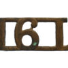 16th Queen's Lancers (16L) Shoulder Title