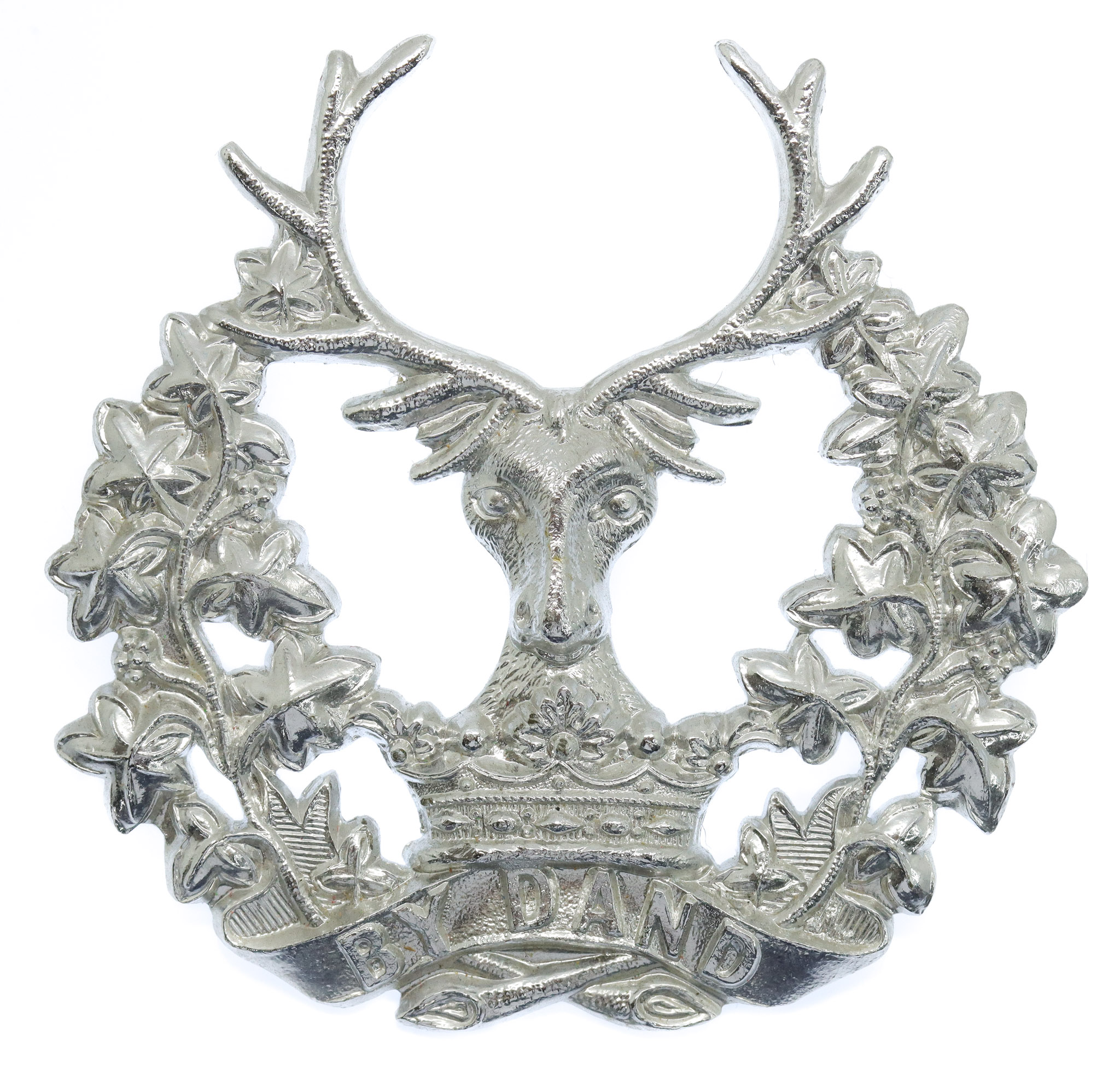 Gordon Highlanders Anodised (Staybrite) Cap Badge