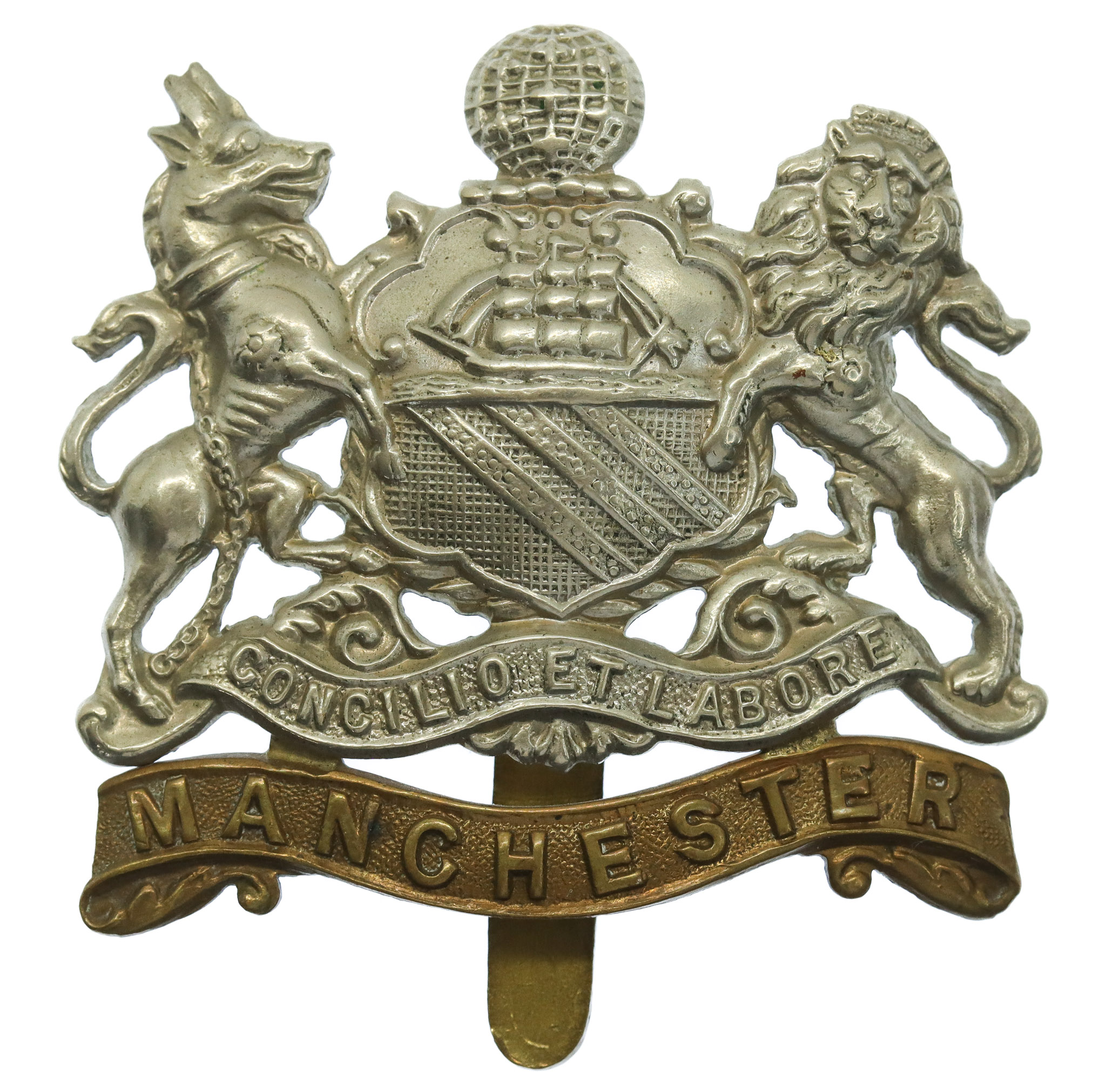 Manchester Regiment Coat of Arms Cap Badge