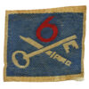 6th Infantry Brigade Silk Embroidered Formation Sign