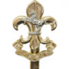 The King's Regiment Anodised (Staybrite) Cap Badge 