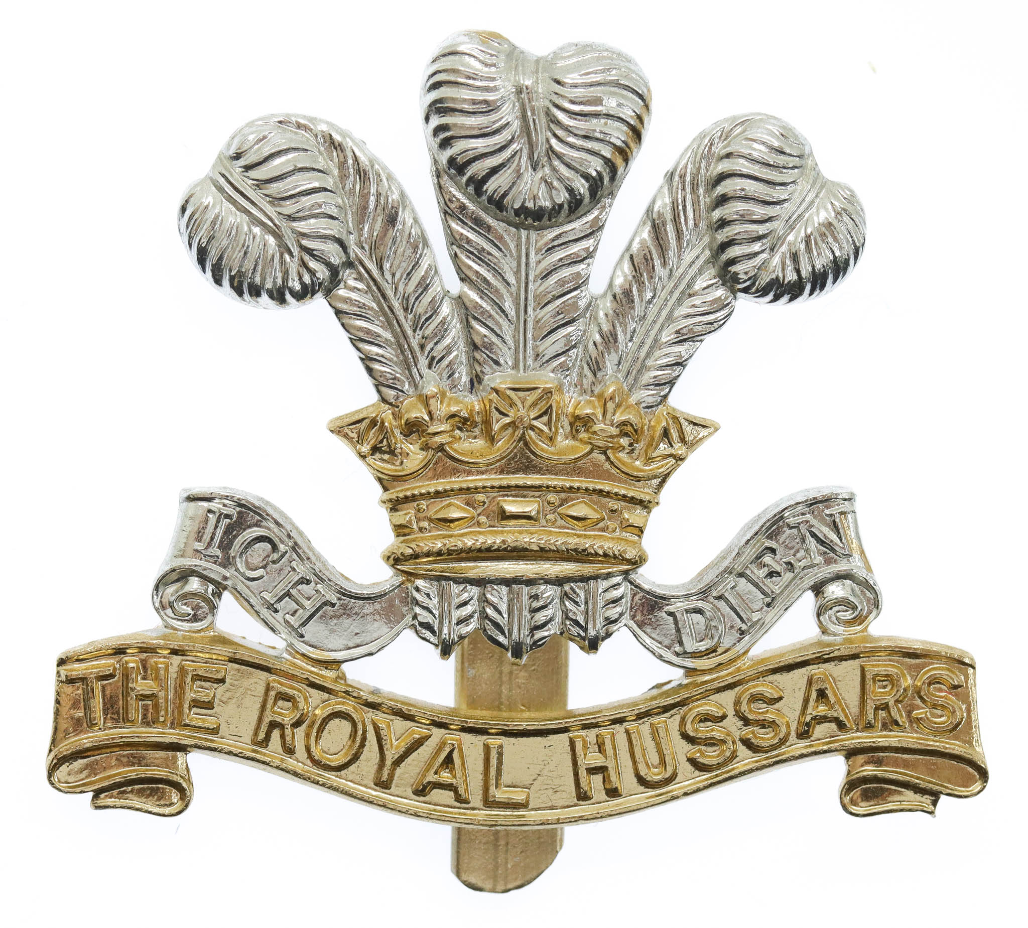 The Royal Hussars Anodised (Staybrite) Cap Badge