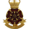 Queen's Lancashire Regiment Enamelled Cap Badge - Queen's Crown
