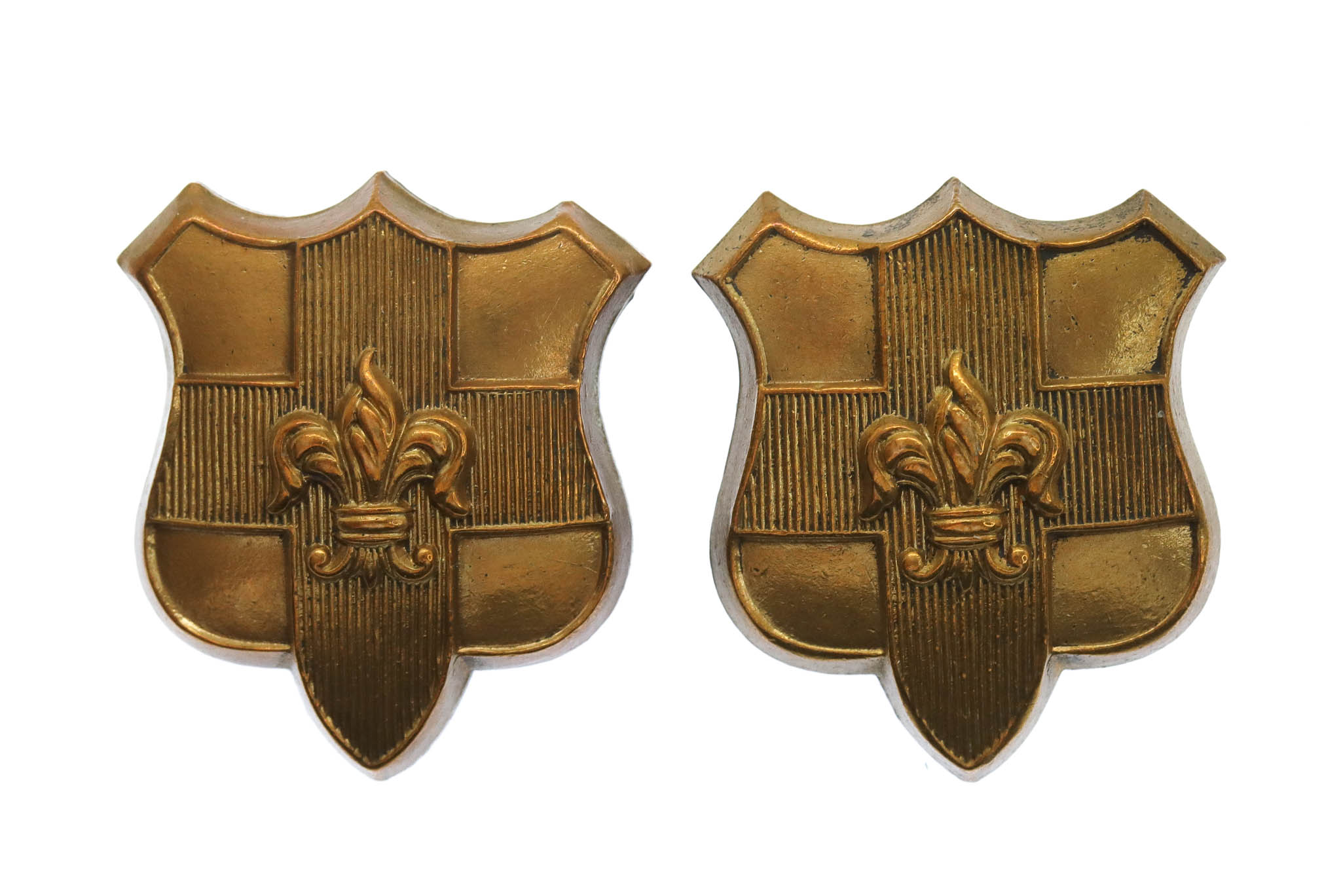 Pair of Loyal North Lancashire Regiment Collar Badges