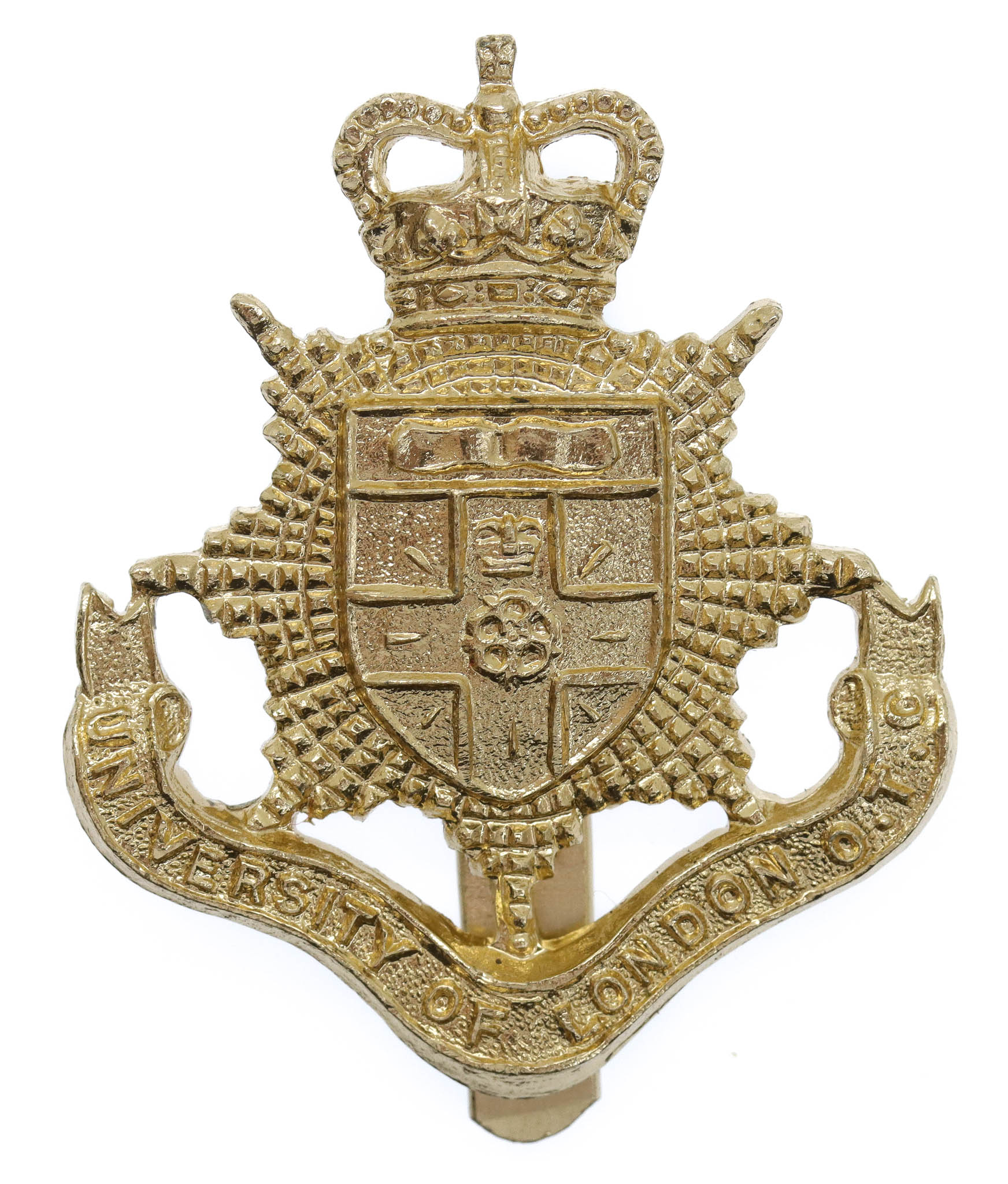 University of London O.T.C. Anodised (Staybrite) Cap Badge