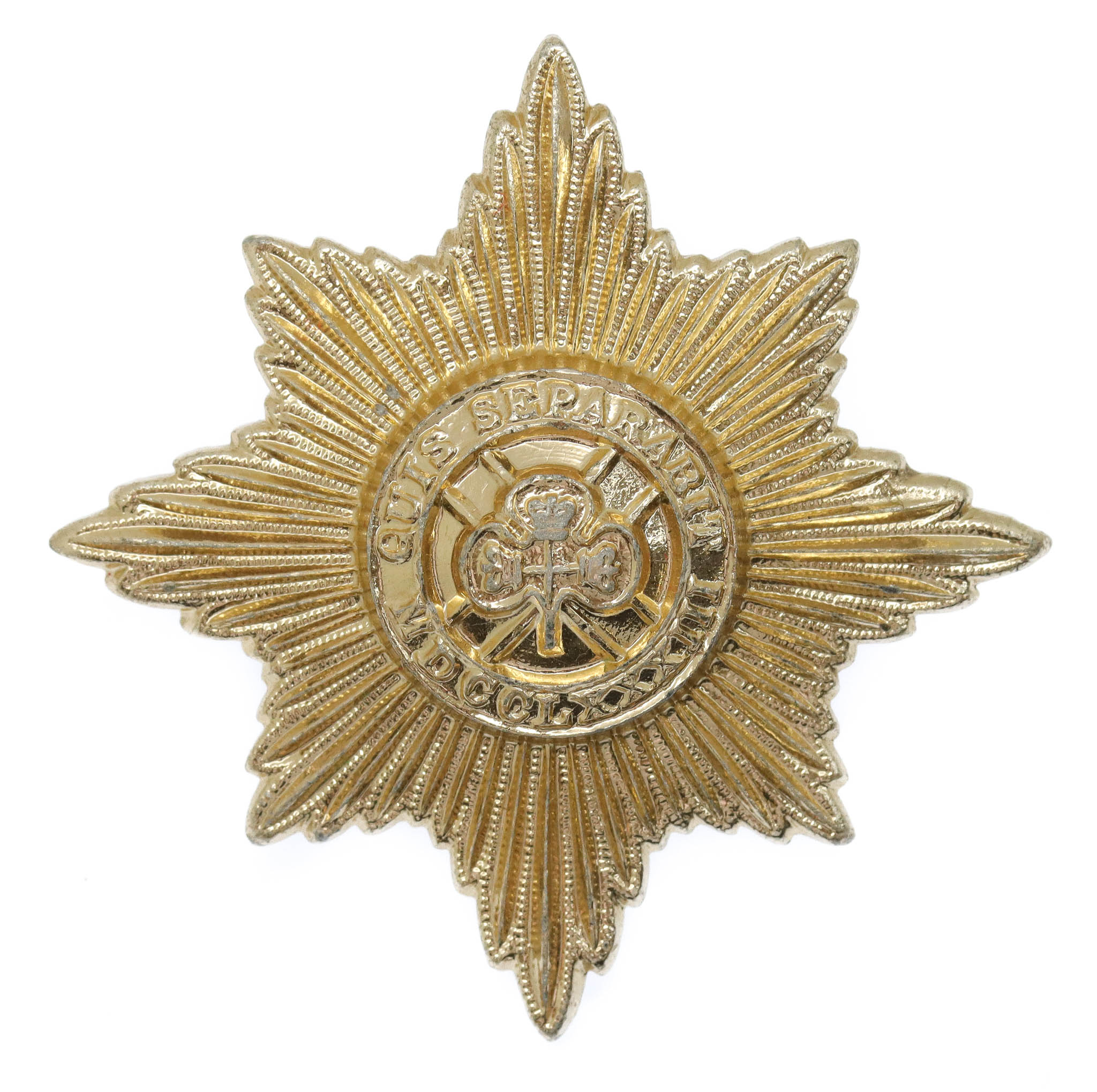 Irish Guards Anodised (Staybrite) Cap Badge