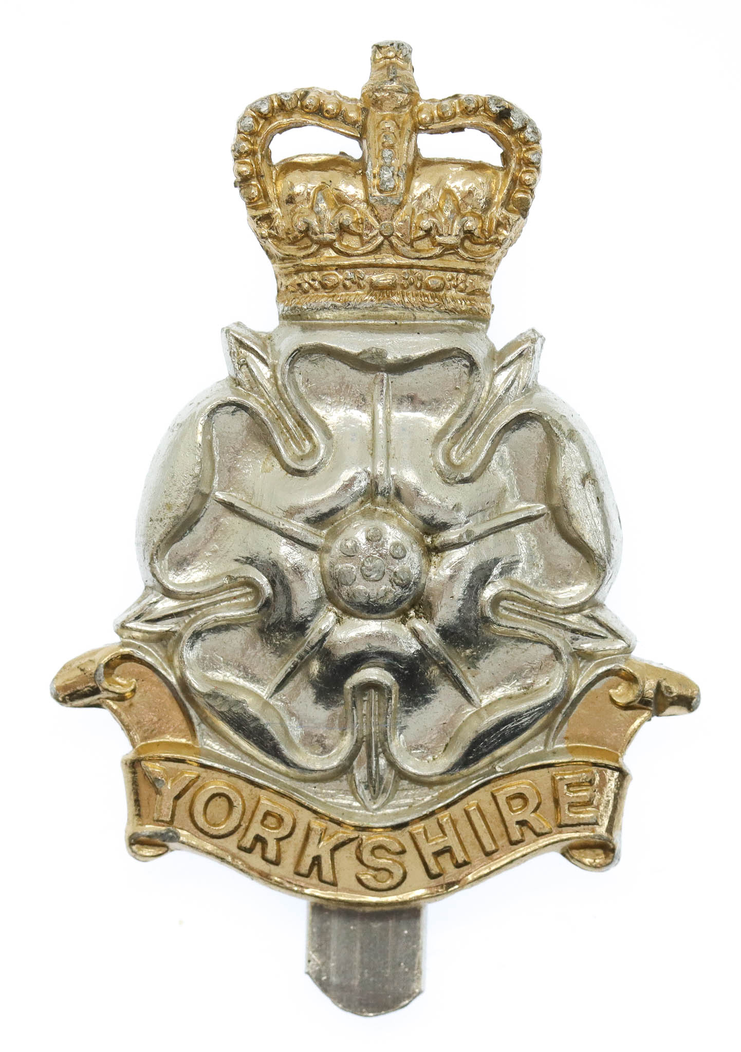 Yorkshire Brigade Anodised (Staybrite) Cap Badge