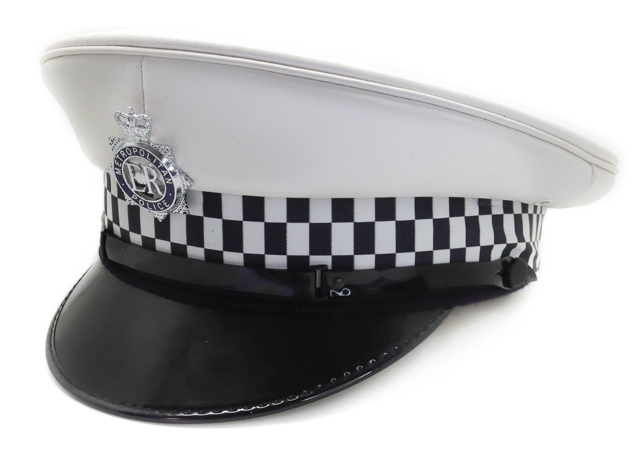 Metropolitan Police White Traffic Police Peaked Cap 