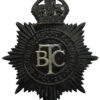 British Transport Commission (B.T.C.) Police Helmet Plate - King's Crown