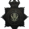 Nottinghamshire Constabulary Night Helmet Plate (Peacocks C.O.A. Centre) - King's Crown