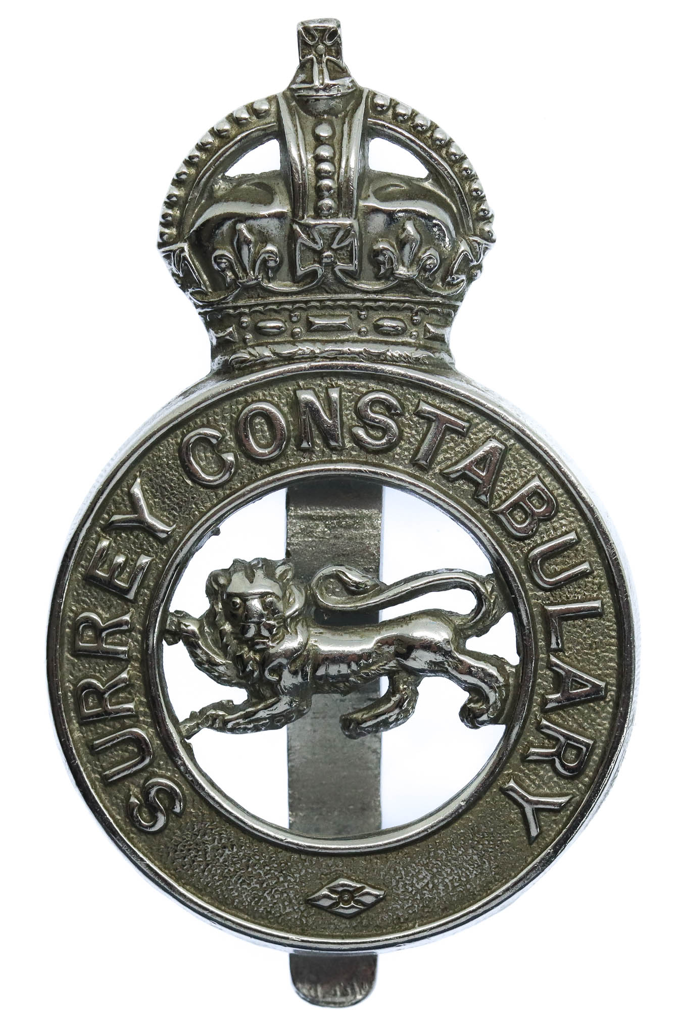 Surrey Constabulary Cap Badge  King's Crown