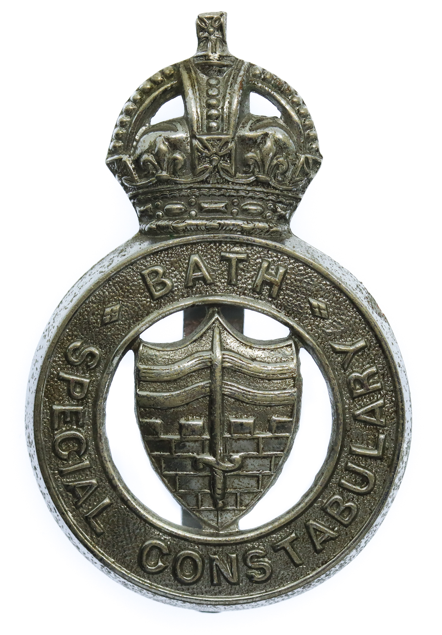 Bath Special Constabulary Cap Badge - King's Crown