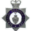 Dewsbury Borough Police Senior Officer's Enamelled Cap Badge - Queen's Crown