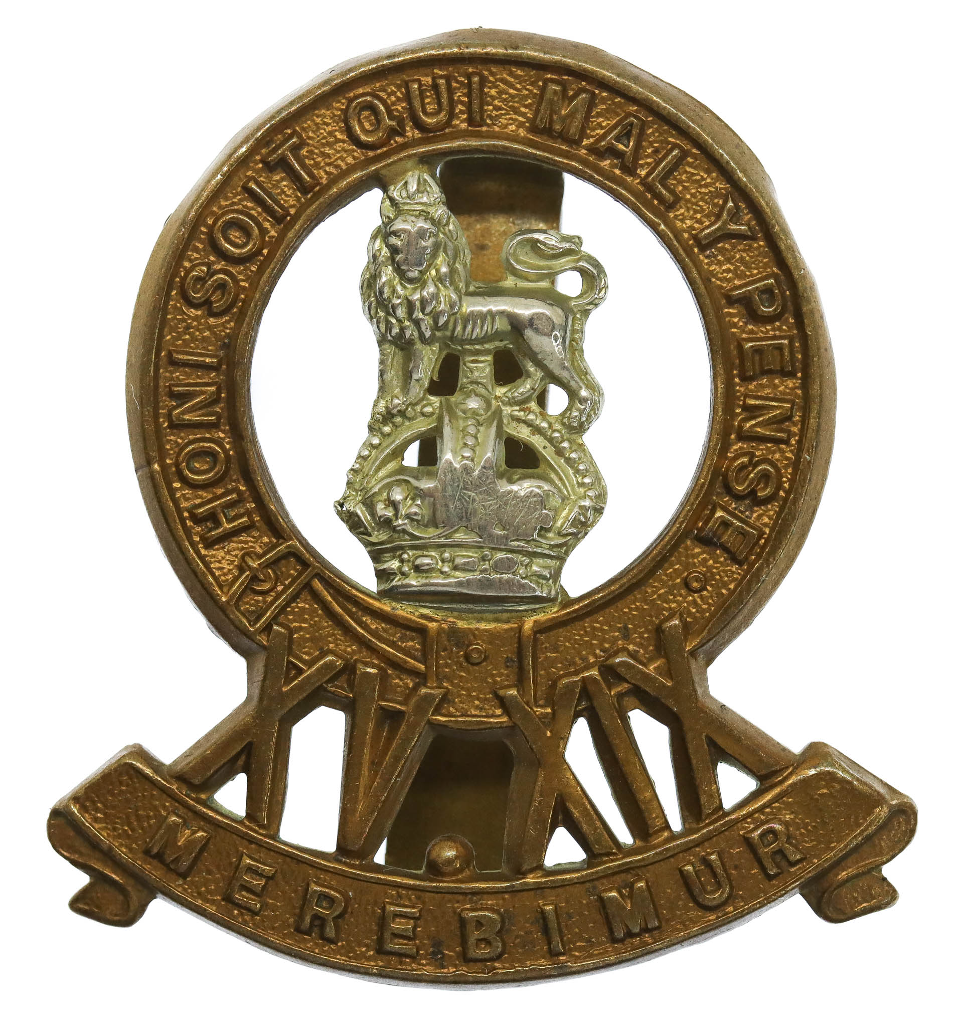 15th/19th King's Hussars Cap Badge - King's Crown