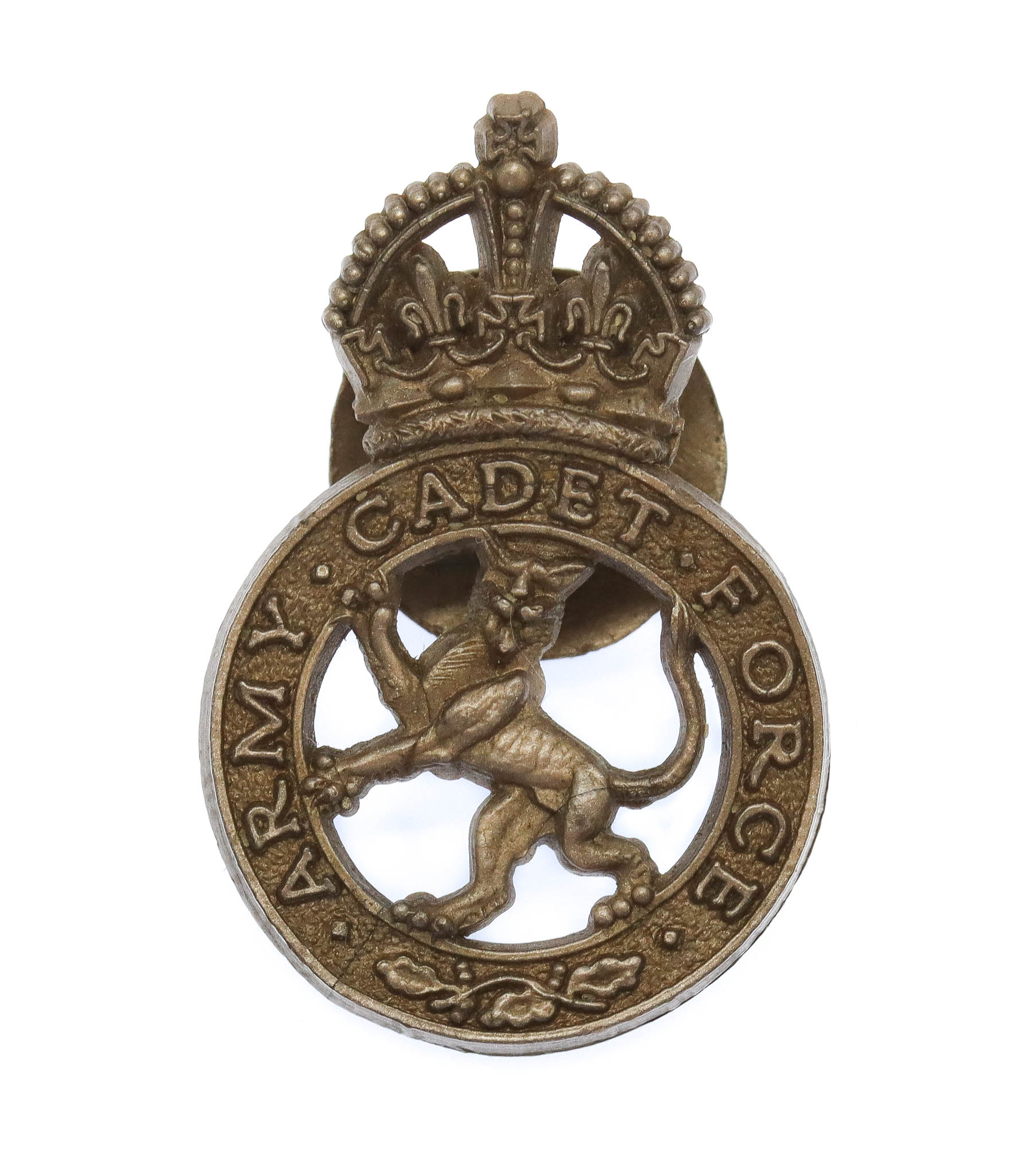 Army Cadet Force (A.C.F.) WW2 Plastic Economy Lapel Badge