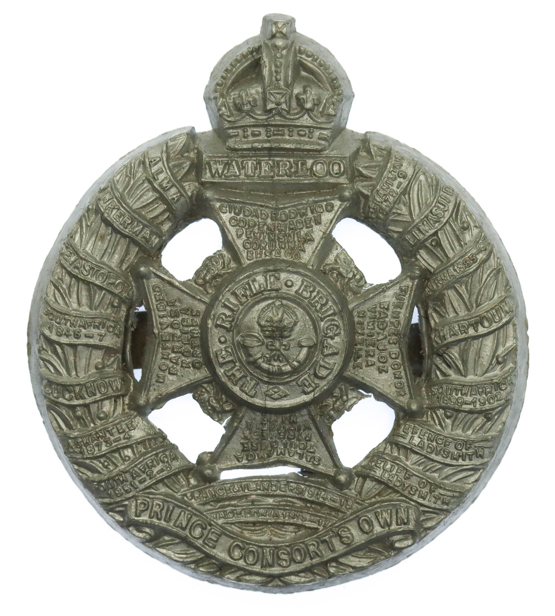 Rifle Brigade WW2 Plastic Economy Cap Badge