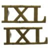 Pair of 9th Lancers (IXL) Shoulder Titles
